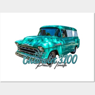 1957 Chevrolet 3100 Panel Truck Posters and Art